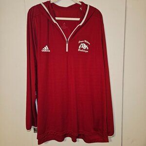 Adidas Georgia Military Bulldogs 1/4 Zip Pullover with Hood (3XL)